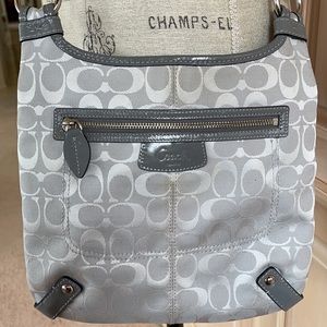 Coach Gray Signature Crossbody Bag # F14689